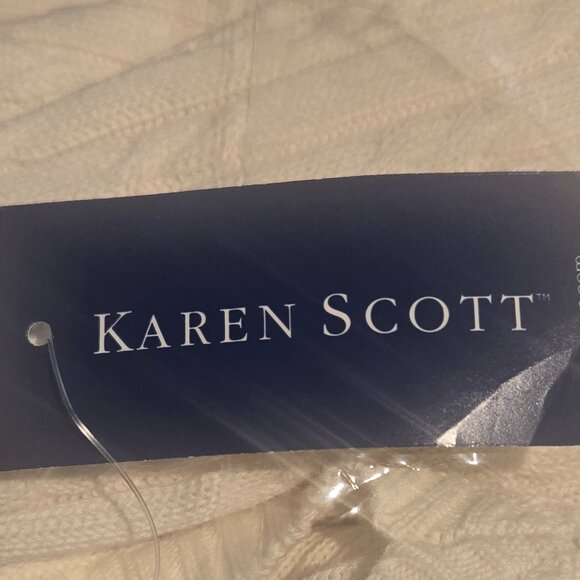 Karen Scott V-Neck Sweater   Large - Picture 8 of 9